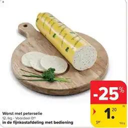 Carrefour Market Worst met peterselie aanbieding