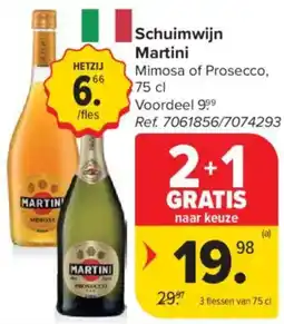 Carrefour Market Schuimwijn Martini aanbieding