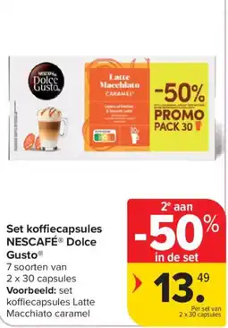 Carrefour Market Set koffiecapsules NESCAFE Dolce Gusto aanbieding