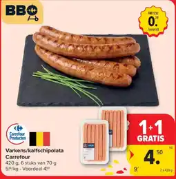 Carrefour Market Varkens/kalfschipolata Carrefour aanbieding