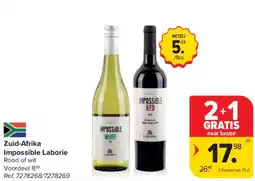 Carrefour Market Zuid-Afrika Impossible Laborie Rood of wit aanbieding