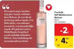 Carrefour Market Frankrijk IGP Méditerranée Belrose Rosé aanbieding