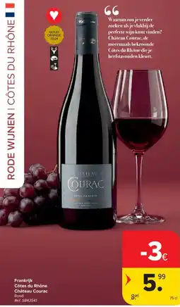 Carrefour Market Rode wijnen cotes du rhone chateau courac aanbieding