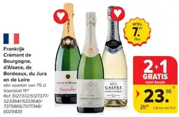 Carrefour Market Frankrijk Crémant de Bourgogne, d'Alsace, de Bordeaux, du Jura en de Loire aanbieding