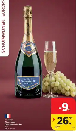 Carrefour Market Champagne Demoiselle Vranken aanbieding