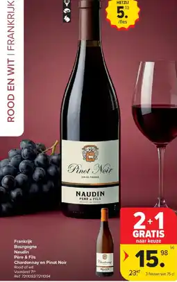 Carrefour Market Chardonnay en Pinot Noir aanbieding