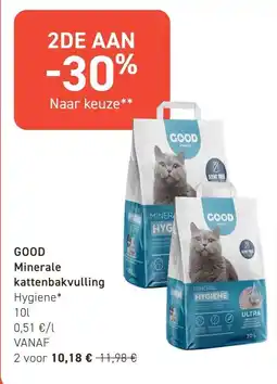 Tom&Co good minerale kattenbakvulling hygiene aanbieding