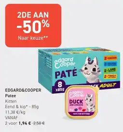 Tom&Co Edgard&cooper patee kitten aanbieding