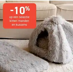 Tom&Co kitten manden en kussens aanbieding