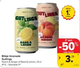 Carrefour Blikje limonade Gutlings aanbieding