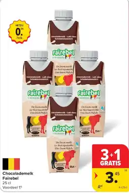 Carrefour Chocolademelk Fairebel aanbieding