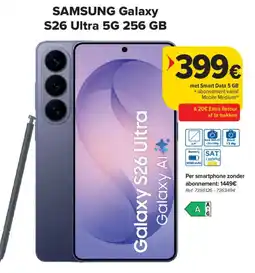 Carrefour Samsung Galaxy S26 Ultra aanbieding