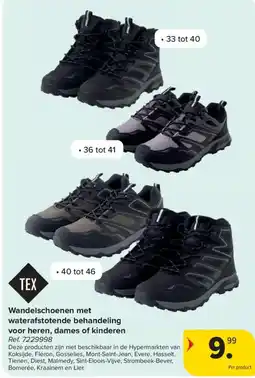 Carrefour Wandelschoenen met waterafstotende behandeling aanbieding
