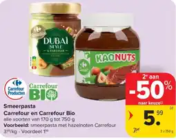 Carrefour Smeerpasta aanbieding