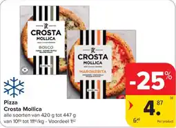 Carrefour Pizza Crosta Mollica aanbieding