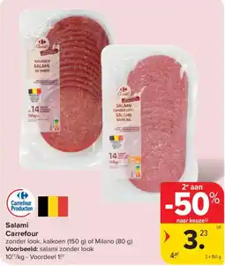 Carrefour Salami Carrefour aanbieding