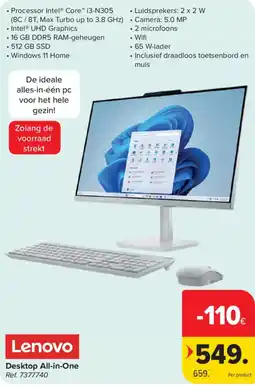 Carrefour Lenovo Desktop All-in-One aanbieding
