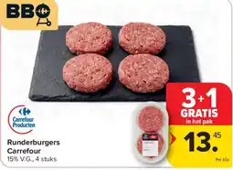 Carrefour Runderburgers Carrefour aanbieding