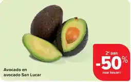 Carrefour Avocado en avocado San Lucar aanbieding