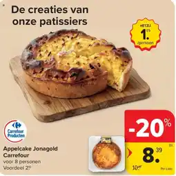 Carrefour Appelcake Jonagold aanbieding