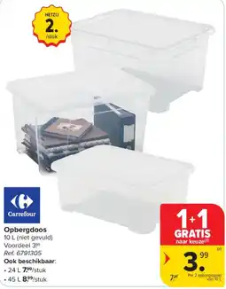 Carrefour Opbergdoos aanbieding