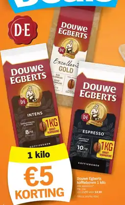 Albert Heijn Douwe Egberts koffiebonen aanbieding