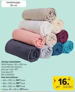 Carrefour Jersey hoeslaken aanbieding