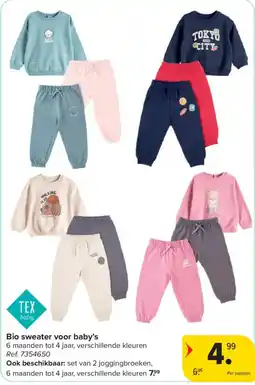 Carrefour Bio sweater voor baby's aanbieding