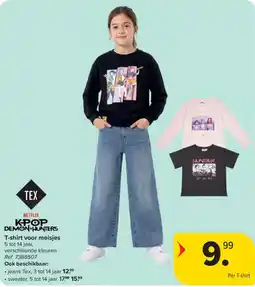 Carrefour T-shirt voor meisjes aanbieding