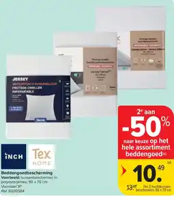 Carrefour beddengoedbescherming aanbieding