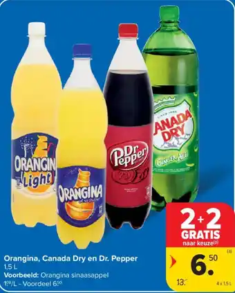Orangina, Canada Dry en Dr. Pepper