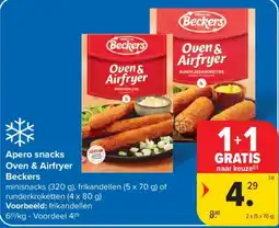 Carrefour Apero snacks Oven & Airfryer Beckers aanbieding