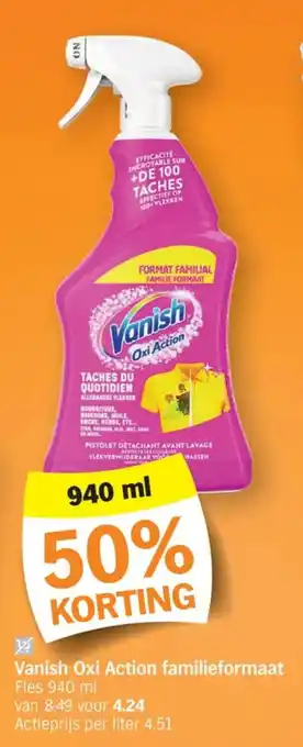 Vanish Oxi Action familieformaat