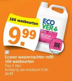 Albert Heijn Ecover Wasverzachter Refill aanbieding