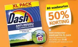 Albert Heijn Dash waspoeder wasdraad fris aanbieding