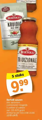 Albert Heijn Bertolli sauzen aanbieding