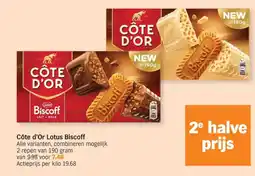 Albert Heijn Côte d'Or Lotus Biscoff aanbieding