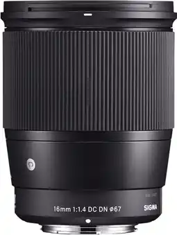 Coolblue Sigma 16mm f/1.4 Sony E Mount aanbieding