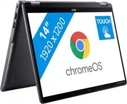 Coolblue Acer Chromebook Plus Spin 514 (CP514-4HN-58D0) Azerty aanbieding