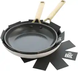Coolblue BK Sublime Koekenpannenset 24 + 28 cm cream aanbieding