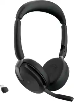 Coolblue Jabra Evolve2 65 Flex USB C MS Draadloze Office Headset aanbieding