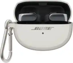 Coolblue Étui de Rangement en Silicone pour Écouteurs Bose Ultra Open Blanc aanbieding