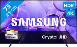 Coolblue Samsung 75 Crystal UHD U8070F 4K (2025) aanbieding