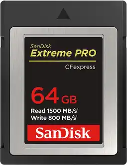 Coolblue SanDisk Extreme Pro 64Go CFexpress Type B aanbieding