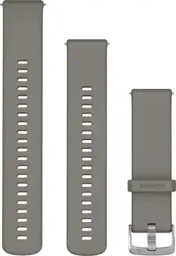 Coolblue Garmin Bracelet en Silicone Gris/Argent 22 mm aanbieding