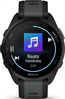 Coolblue Garmin Forerunner 165 Music Noir/Gris aanbieding
