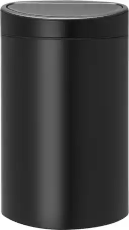 Coolblue Brabantia Touch Bin 40 Litres Matt Black aanbieding
