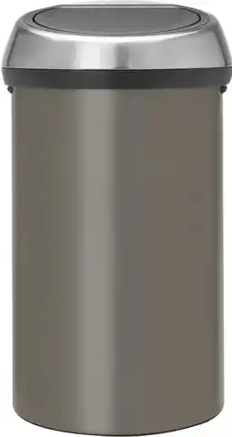 Coolblue Brabantia Touch Bin 60 Litres Platinum aanbieding