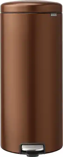 Coolblue Brabantia NewIcon Poubelle à Pédale 30 Litres Warm Bronze aanbieding