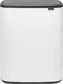 Coolblue Brabantia Bo Touch Bin 60 Litres Blanc aanbieding